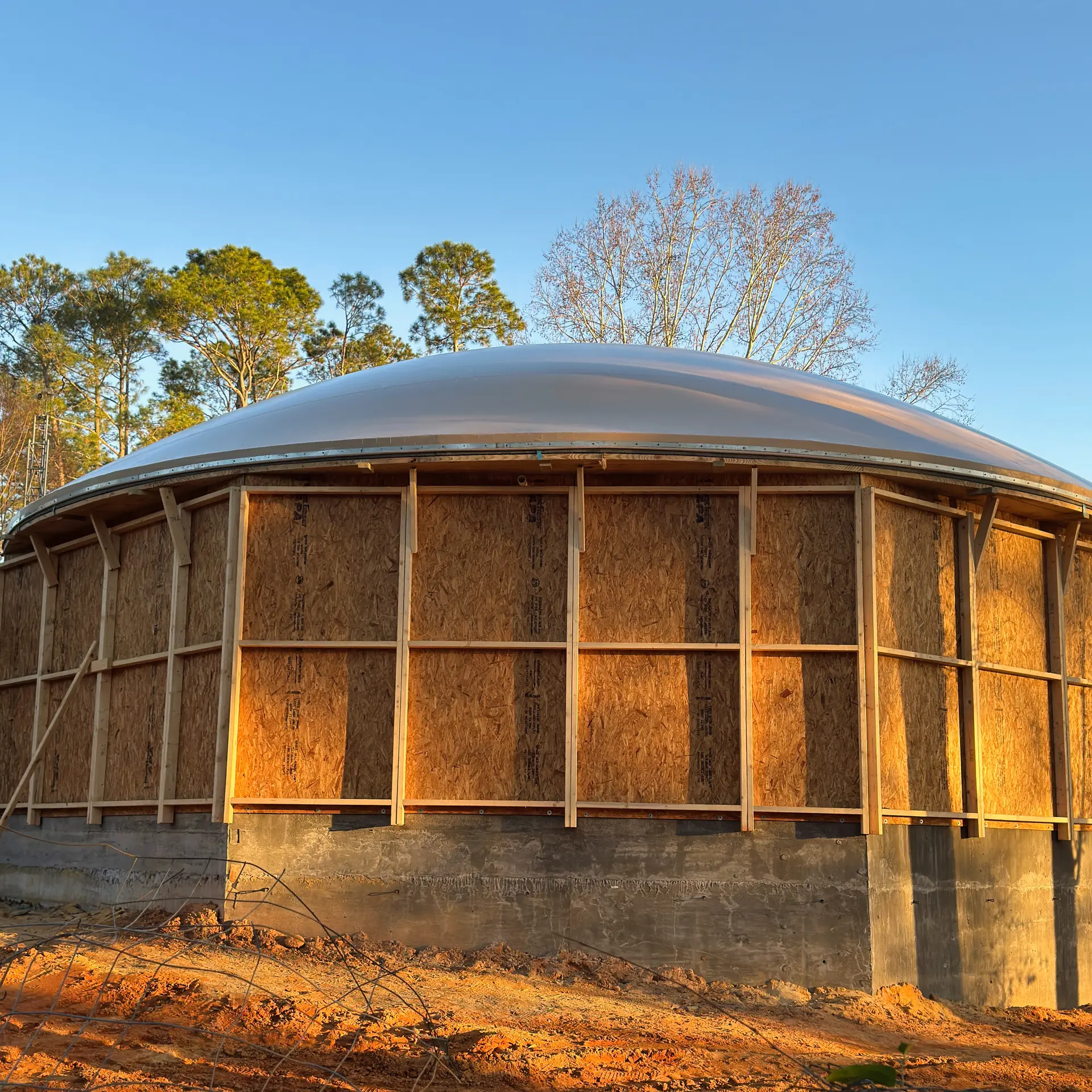 Side View of Inflated Airform.