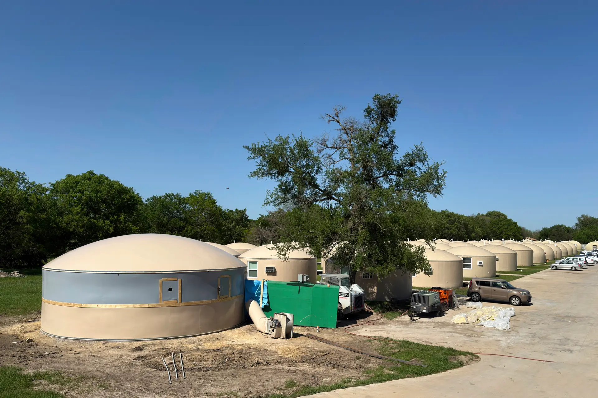 Final Dome at Dawson with Two-Color Stemwall.