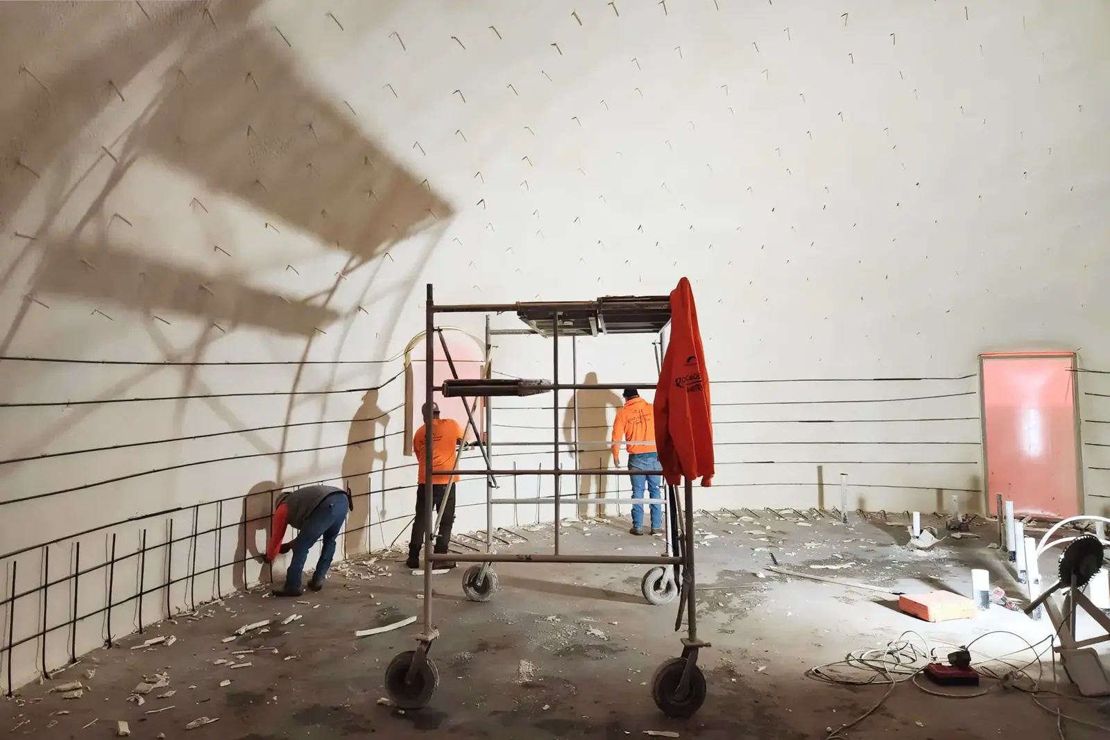 Steel Work Continues.