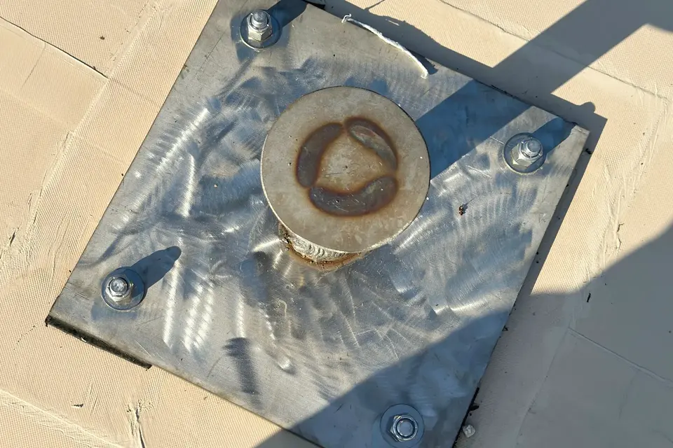 Anchor Installed During Construction Anchor Installed During Construction.