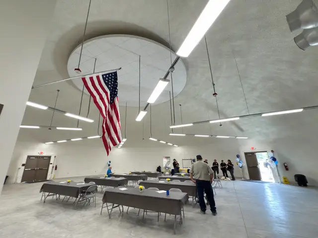 Interior of Monolithic Dome Tornado Shelter.