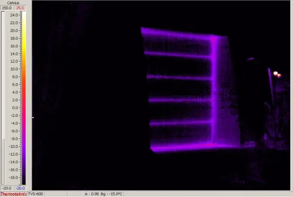 Monolithic Dome Thermograph.