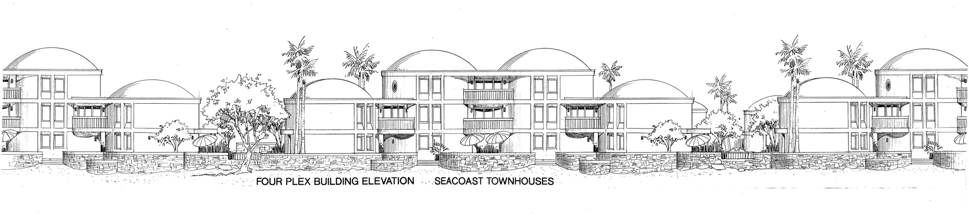 Artist's Concept for Coastal Townhomes.