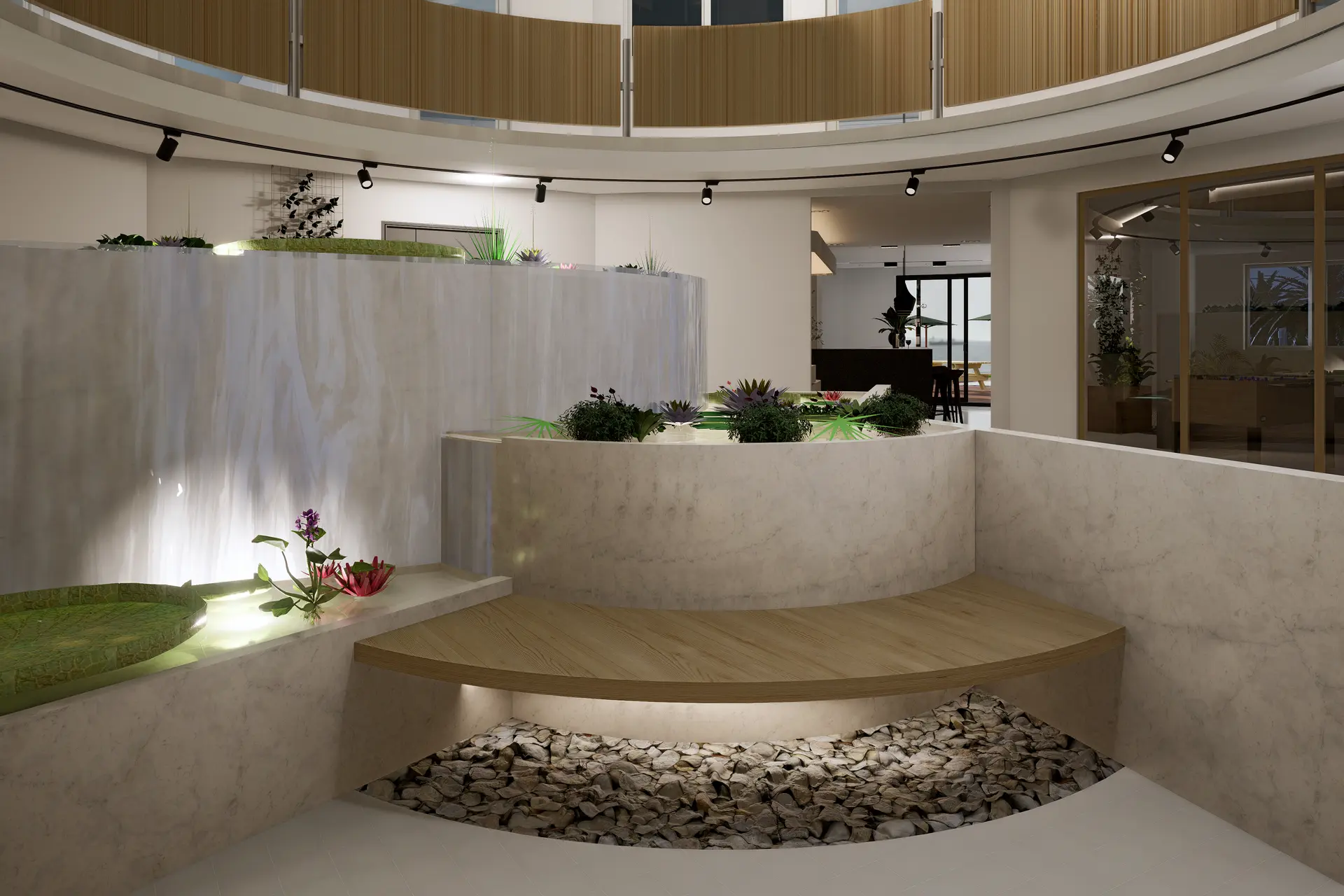 Lobby Between Common Spaces.