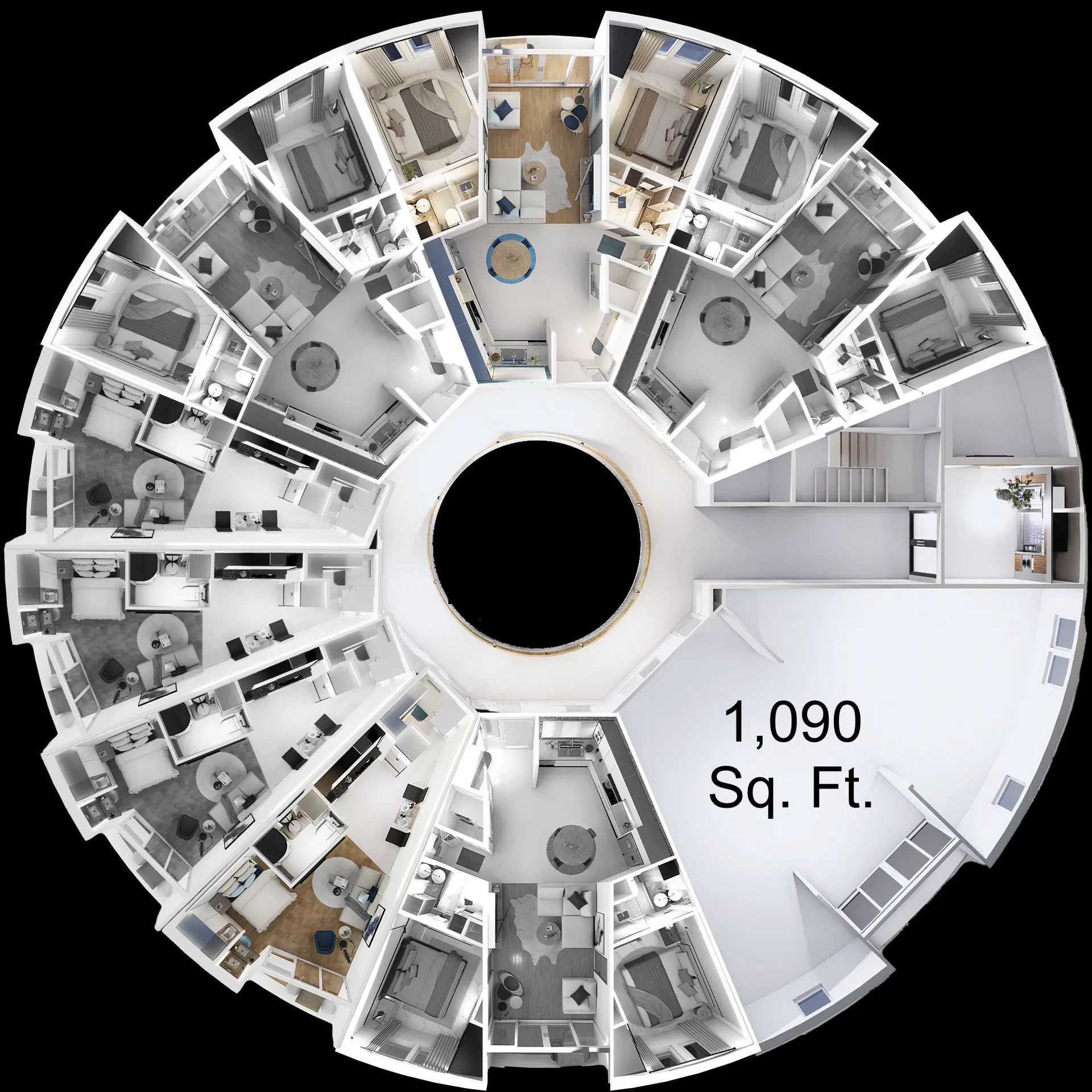 Apartment Level Floorplan.