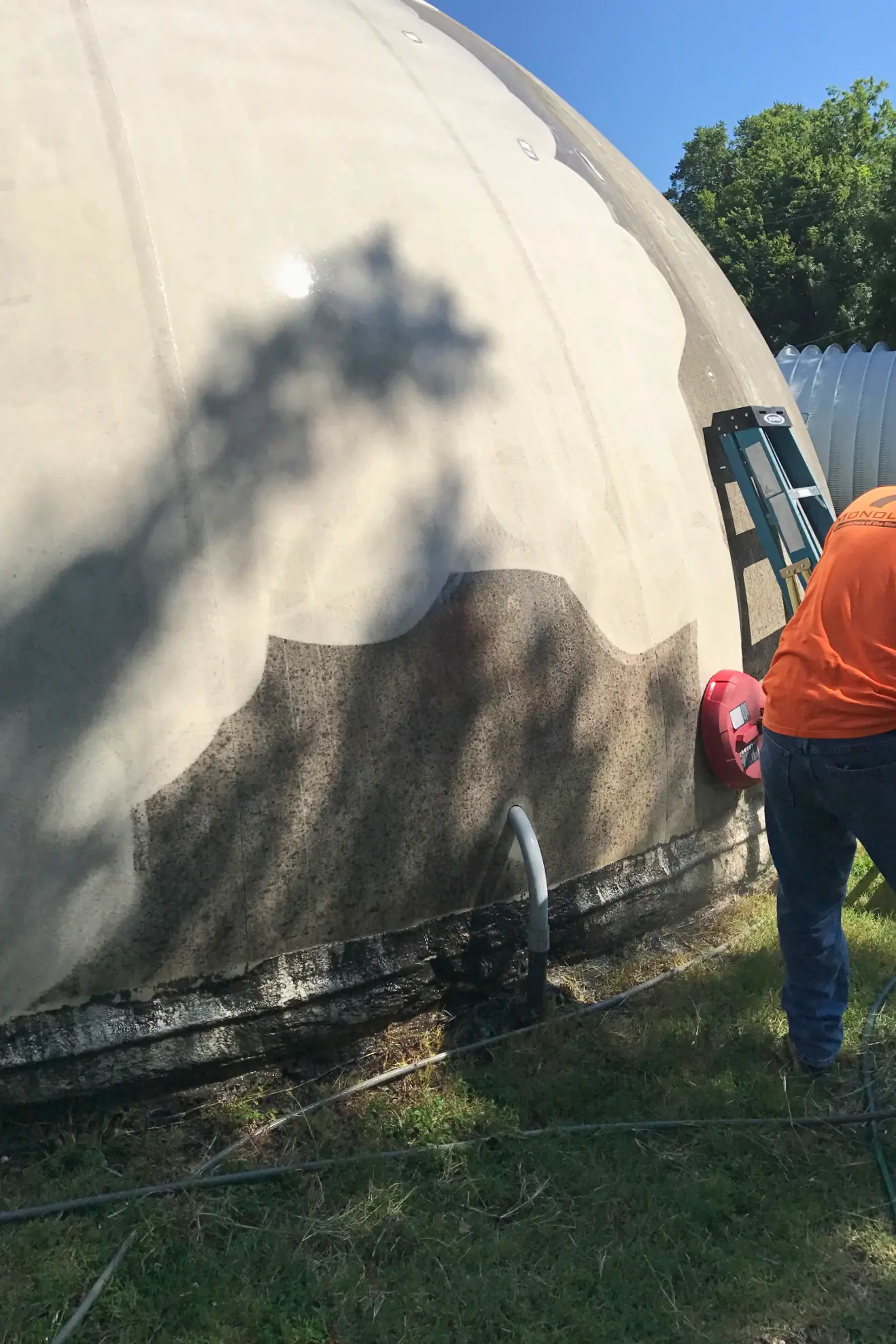 Cleaning the Airform.