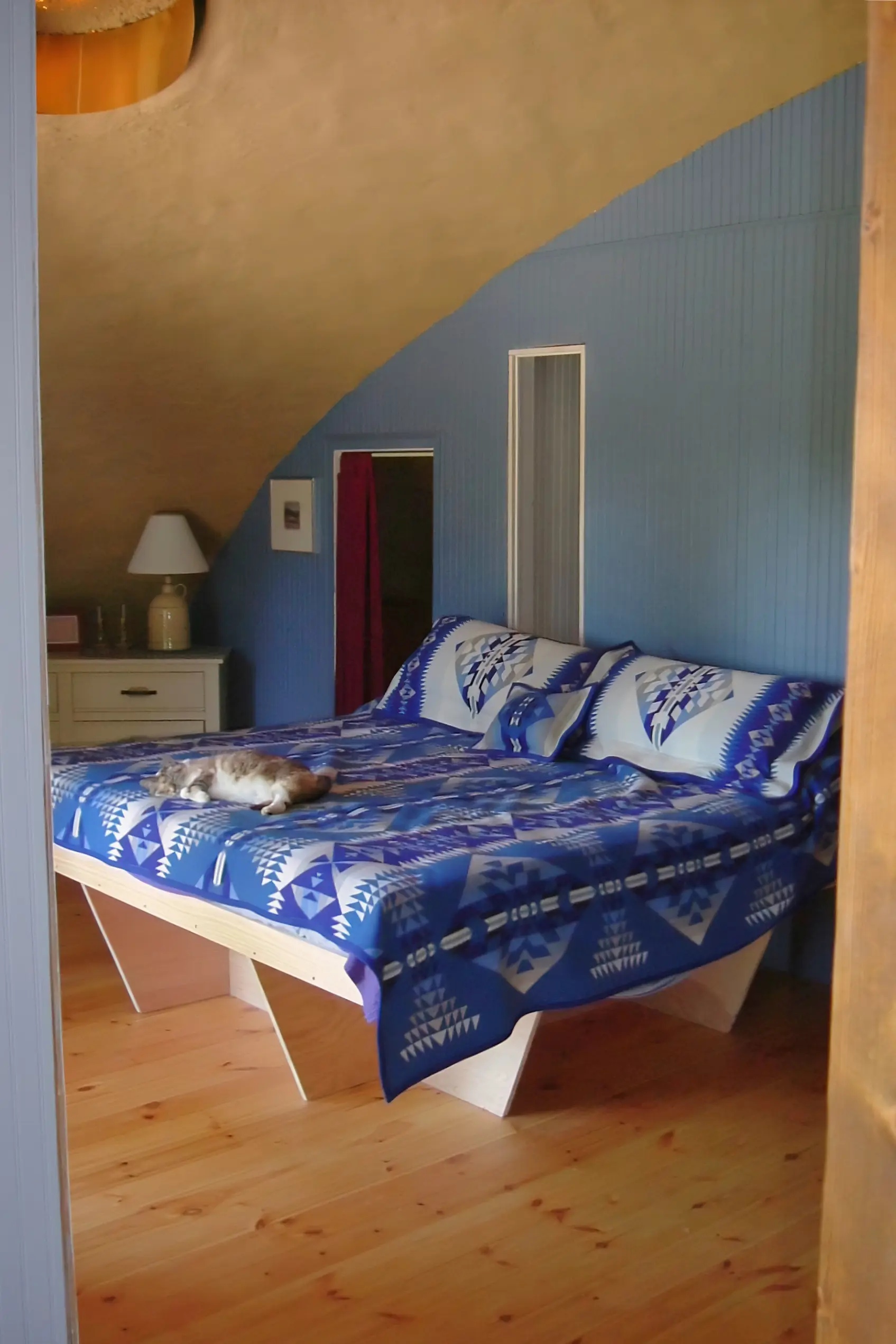 Blue Primary Bedroom.