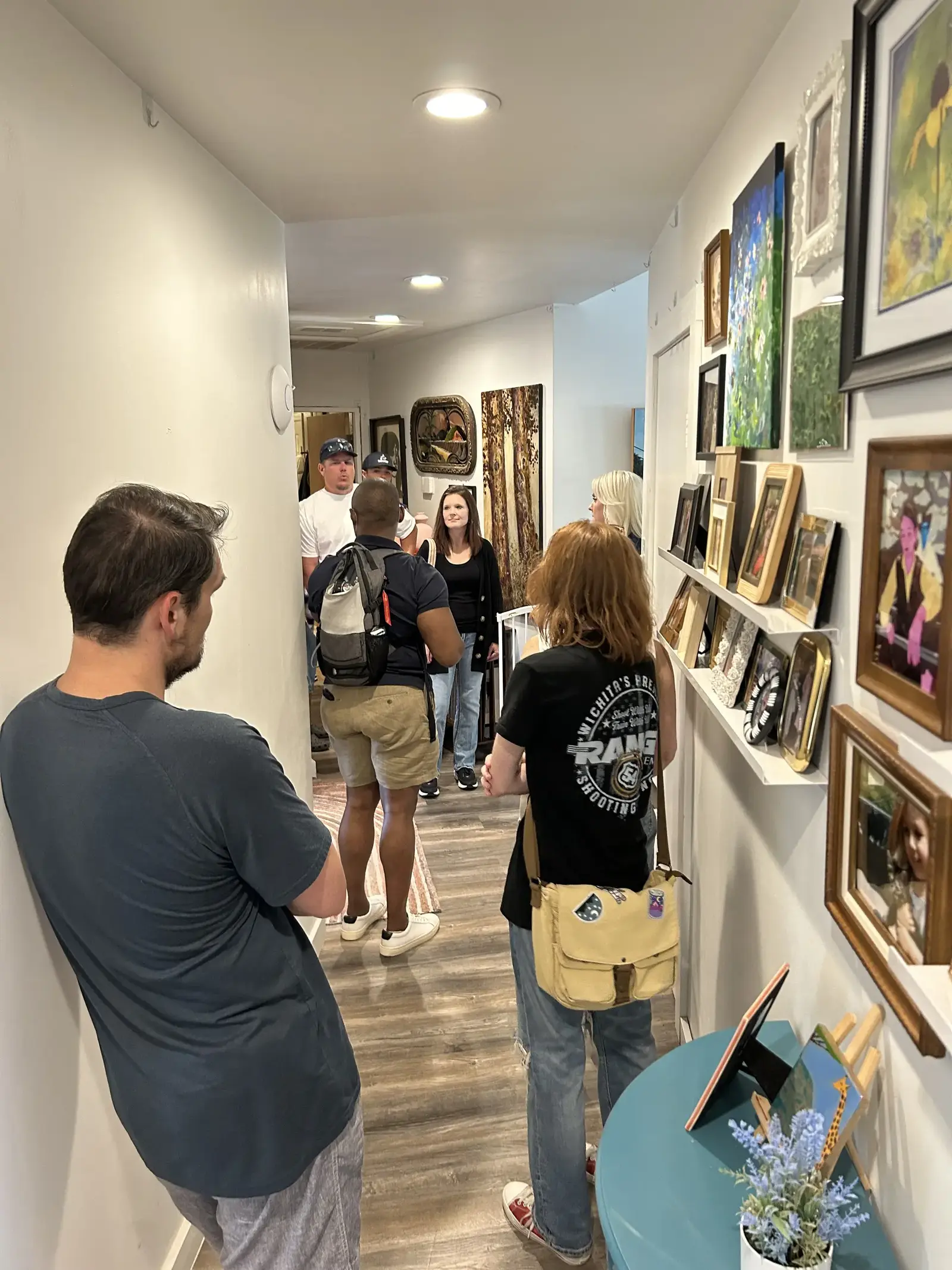 Visitors touring the Europa.