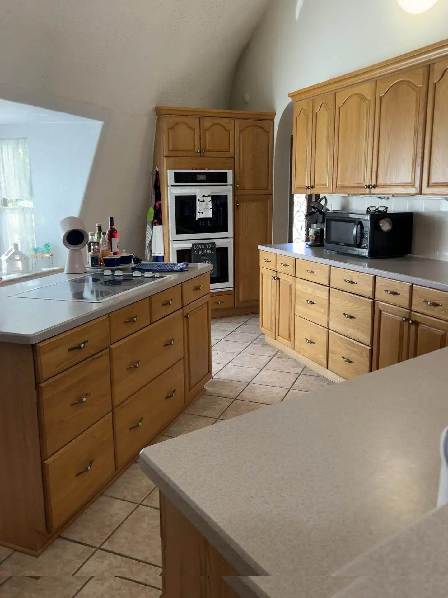 Kitchen inside the Triton.