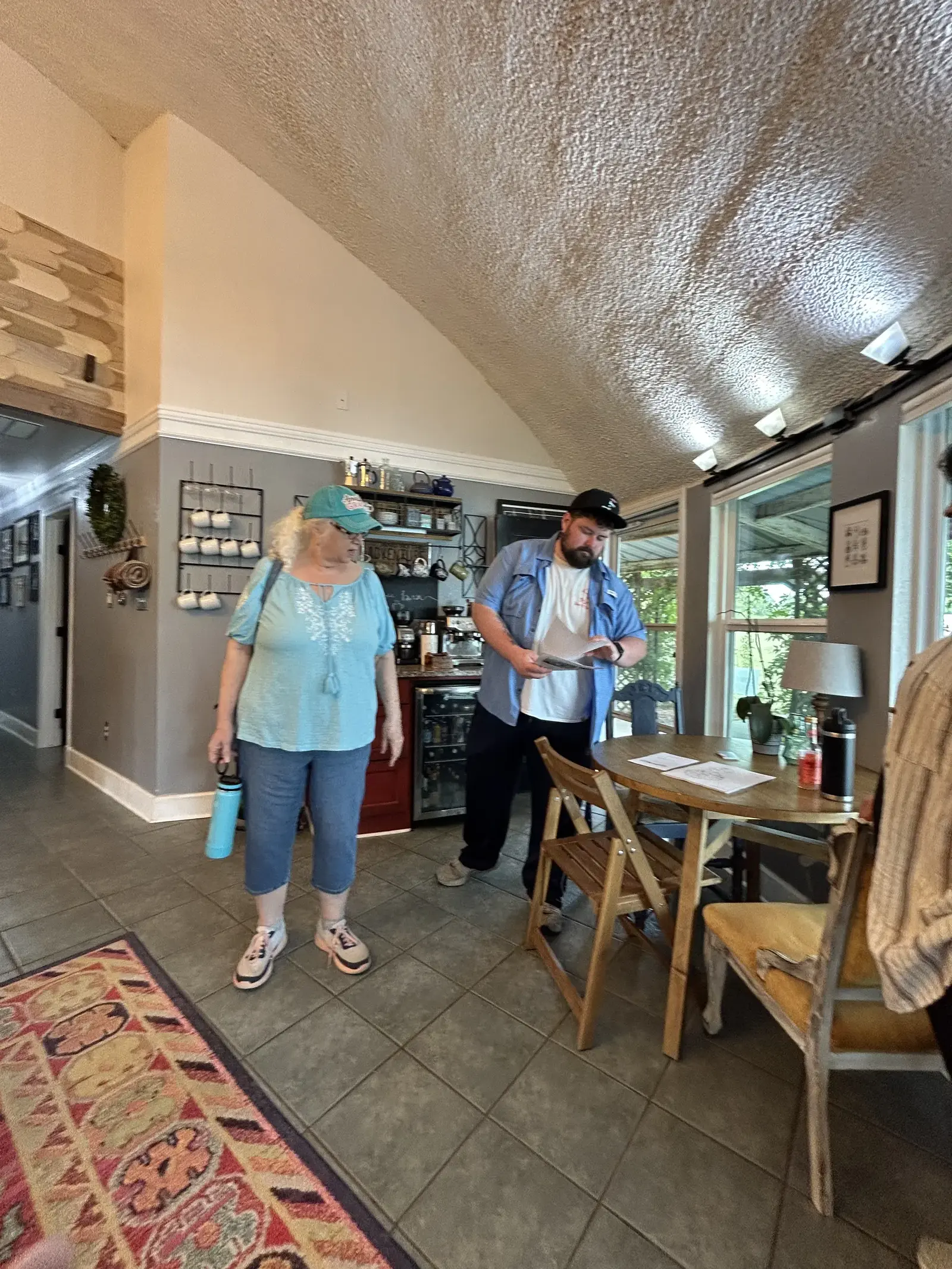 Guests Collecting Floorplans.