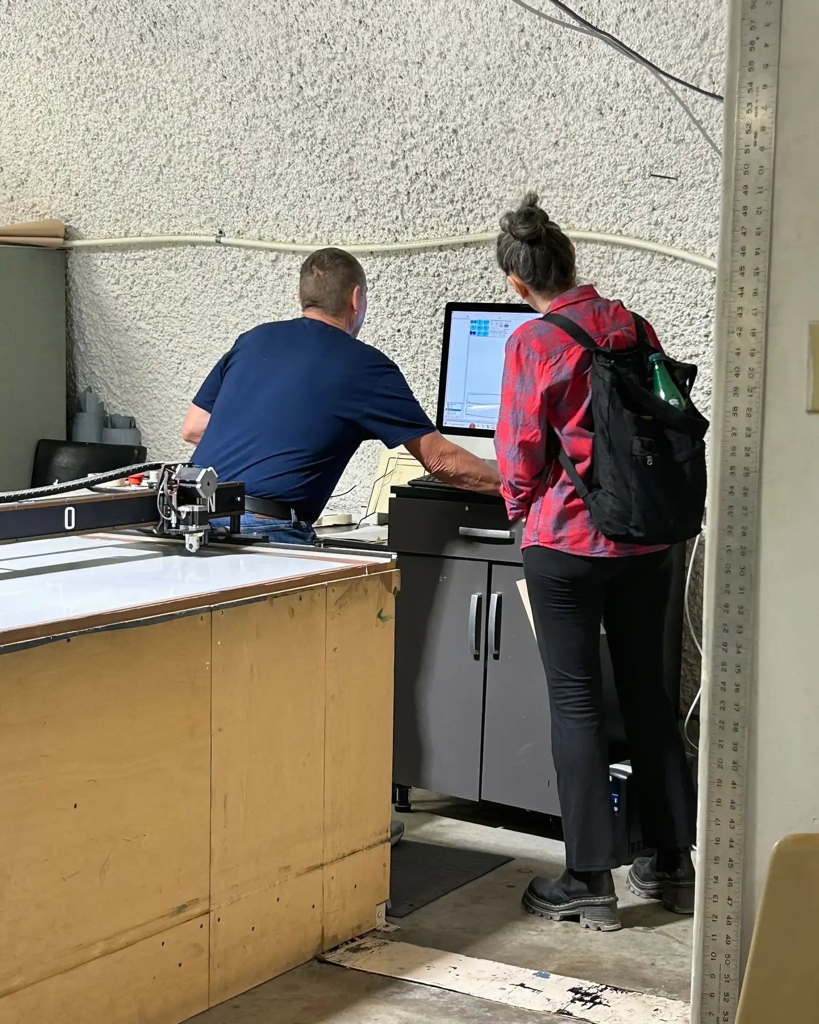 Don Garrison and Tour Attendee.