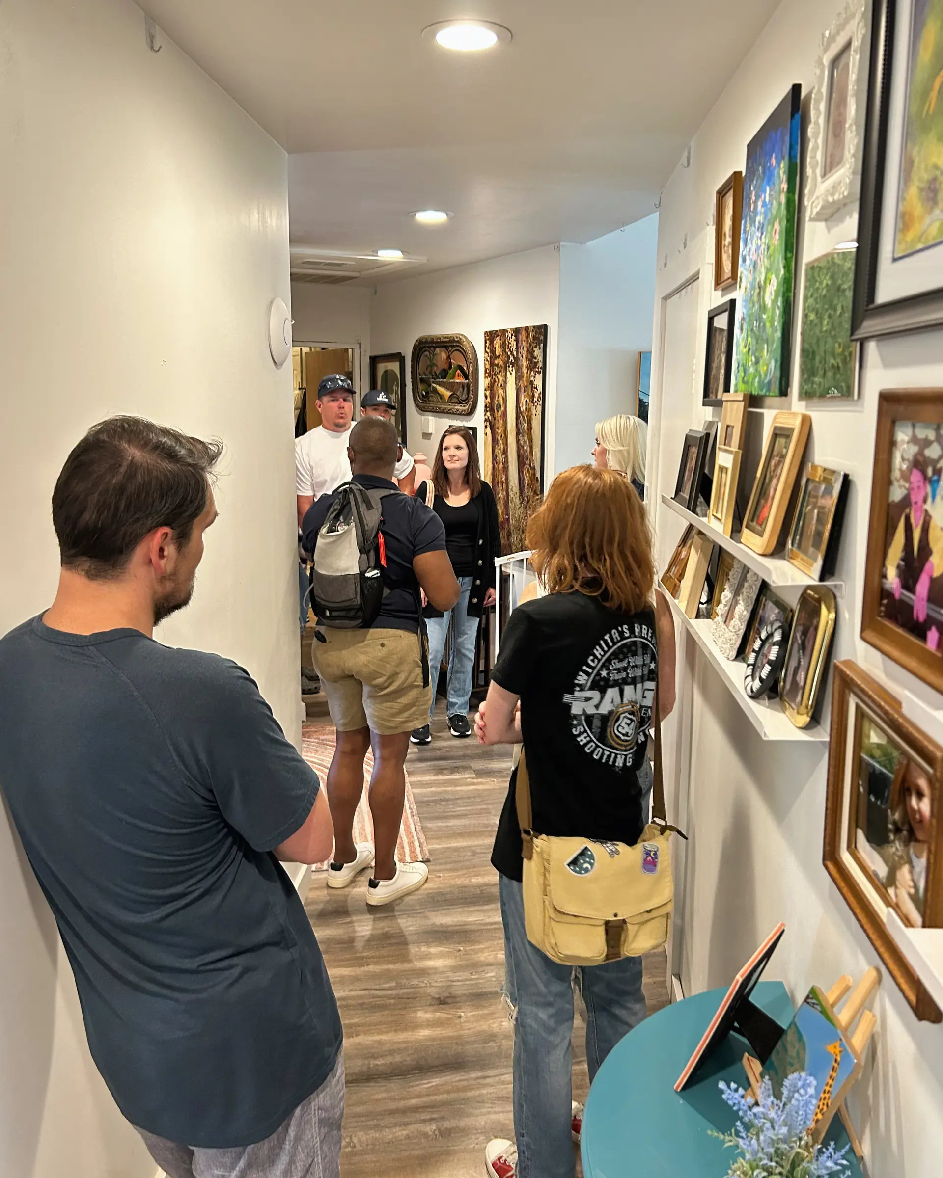 Visitors touring the Europa.