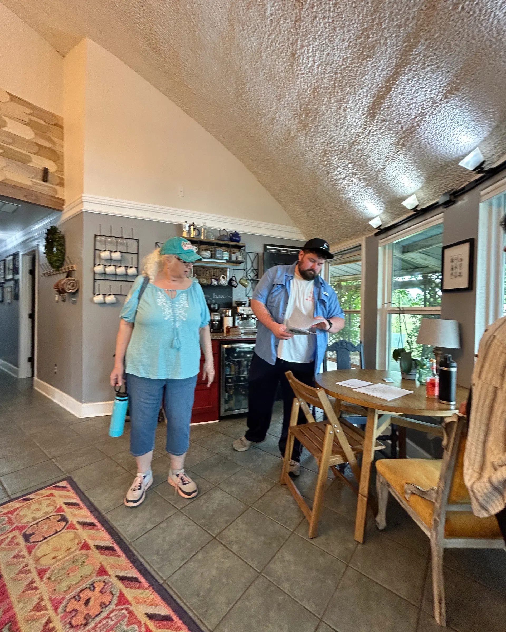 Guests Collecting Floorplans.