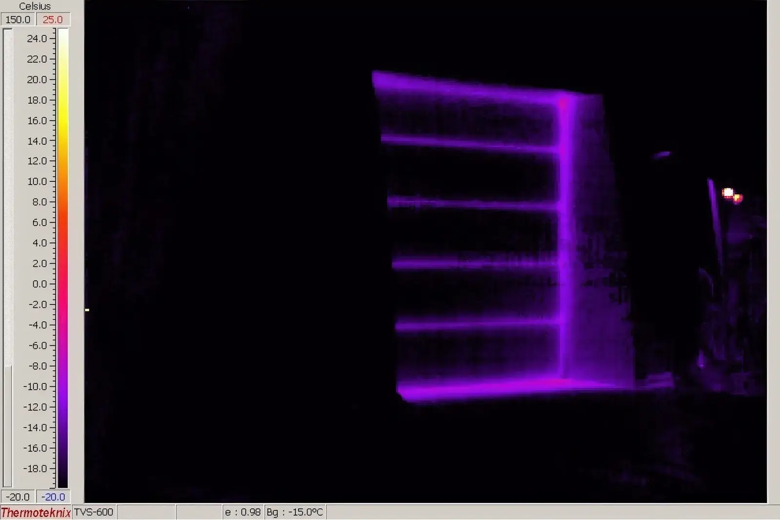 Monolithic Dome Thermograph.