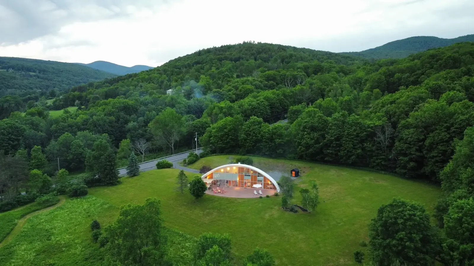 Shell House in Roxbury, New York.