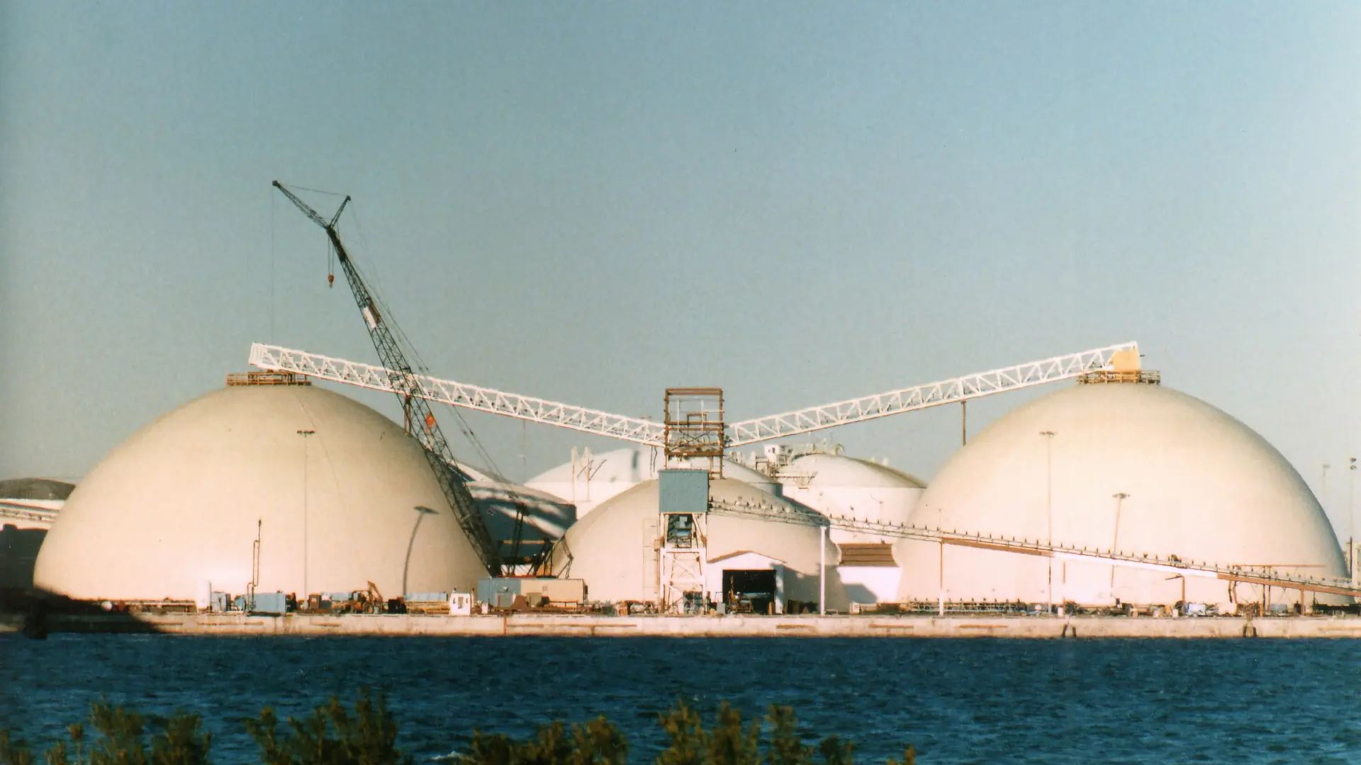 Fertilizer Storages in Morehead City, North Carolina.