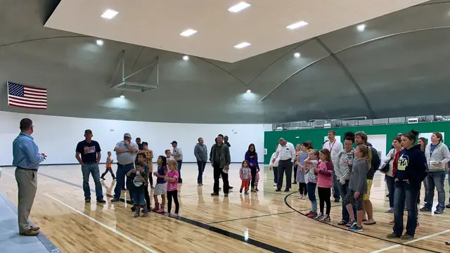 Open house at Hansen School & Community Gymnasium.