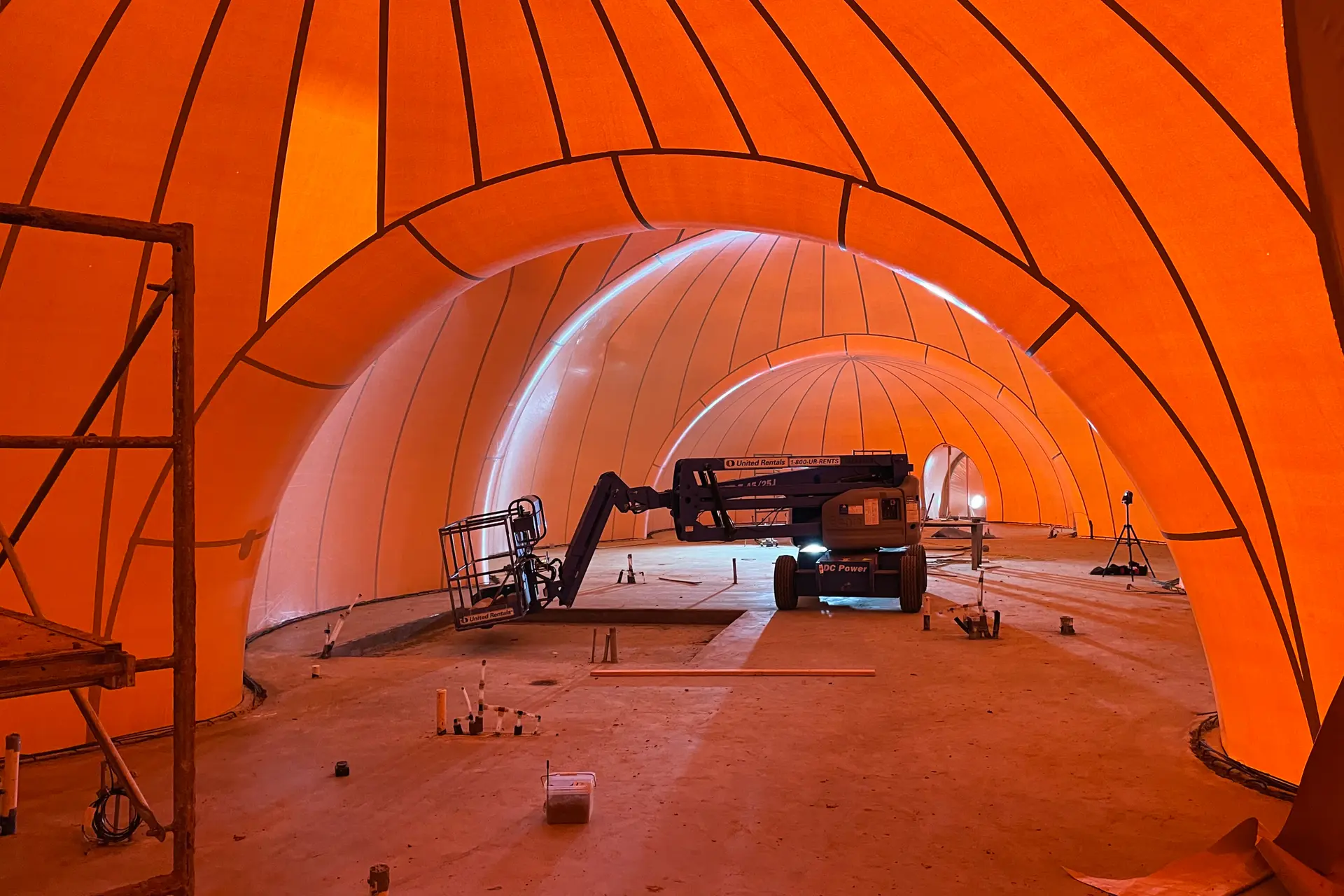 Inflated Airform of Texas Dome Home.