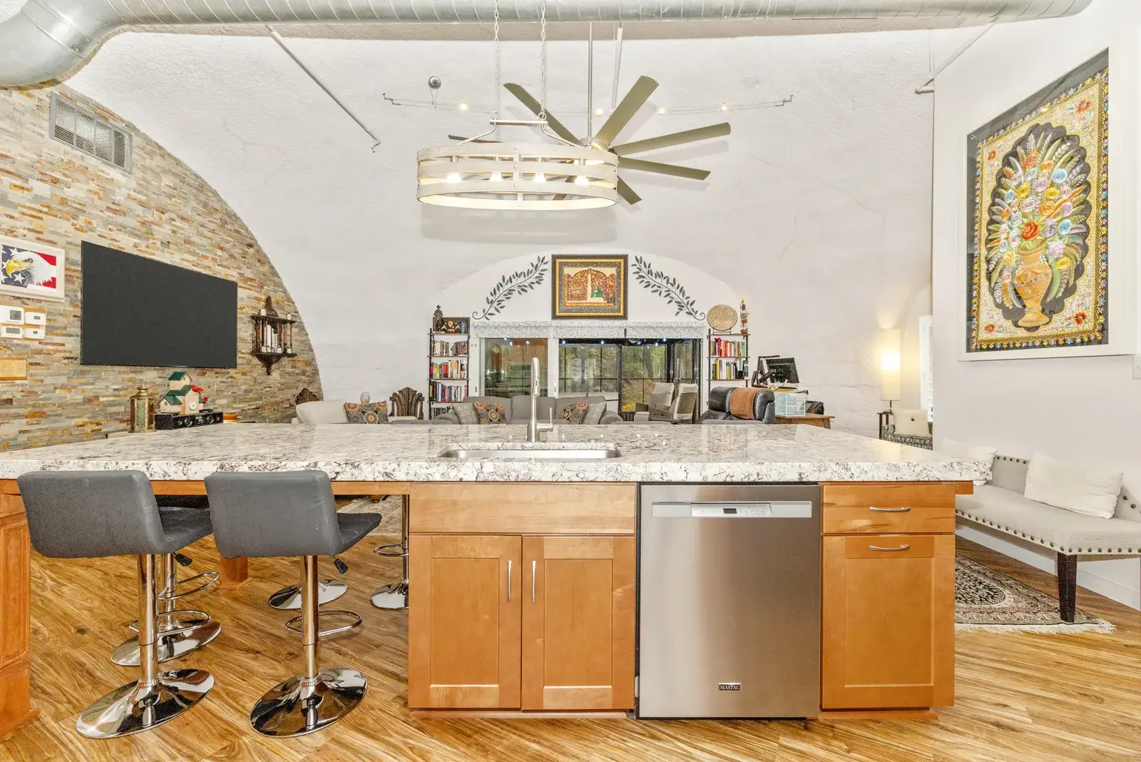 Island With Barstool Seating Island With Barstool Seating.