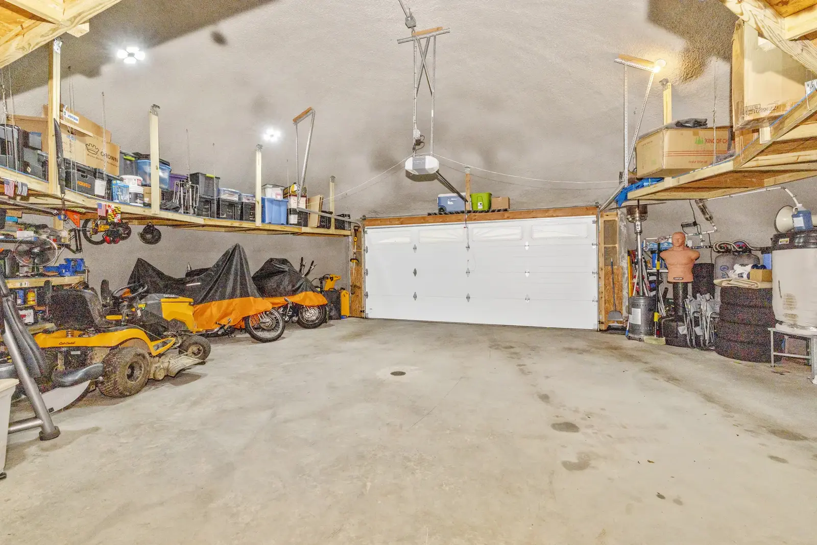 Garage With Storage Shelving Garage With Storage Shelving.