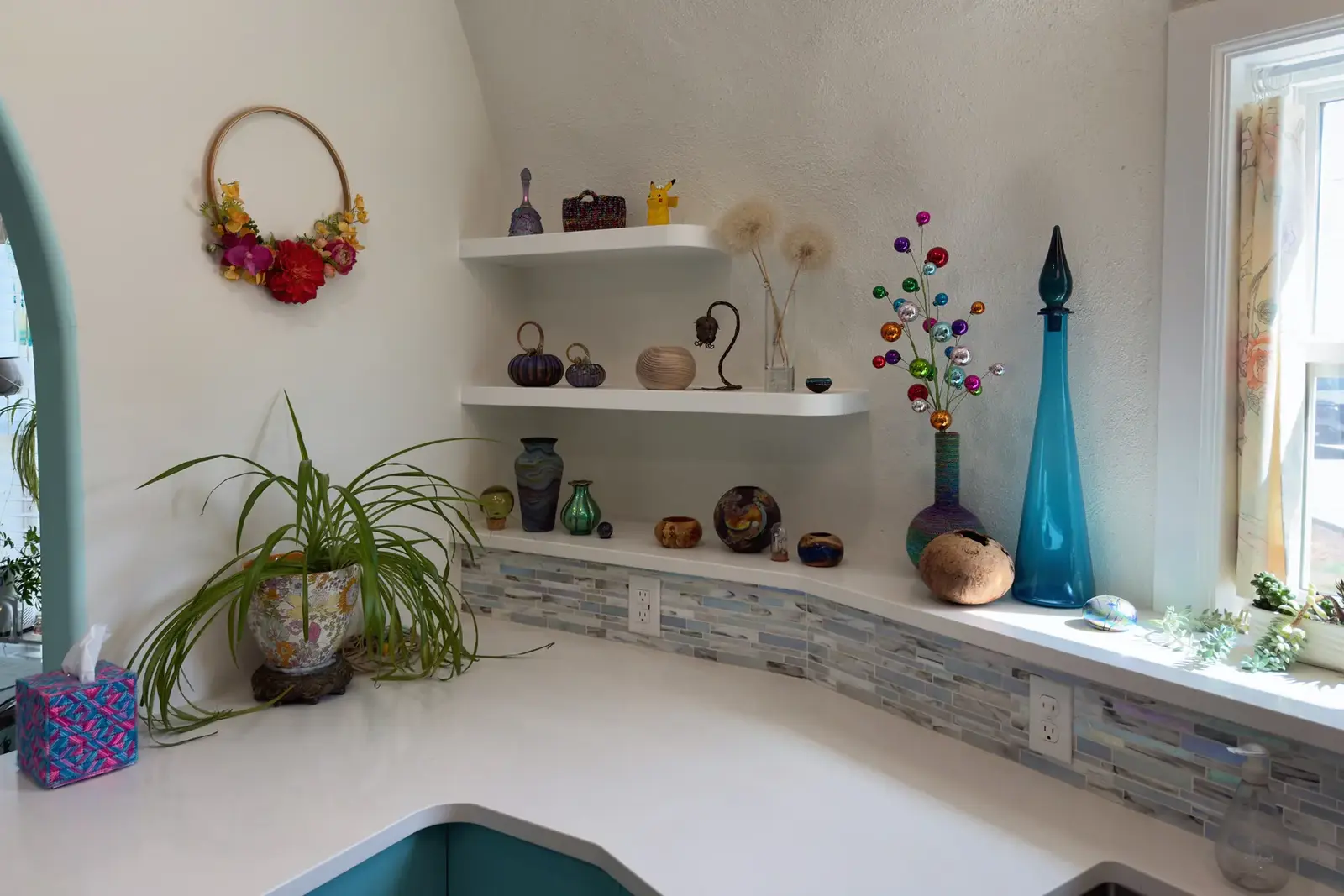 Kitchen Corner Shelving.