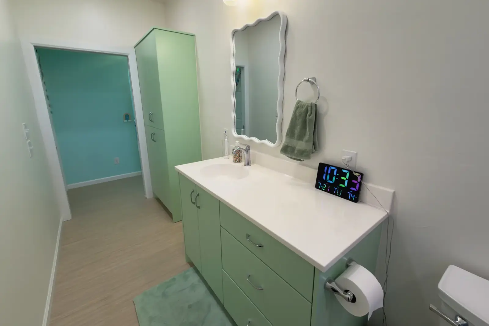 Bathroom Vanity Area.