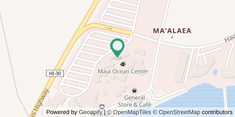 Map of Maui Ocean Center Immersive 3D Theater