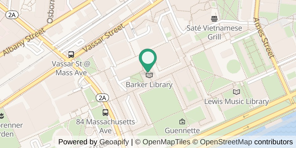 Map of Massachusetts Institute of Technology Great Dome