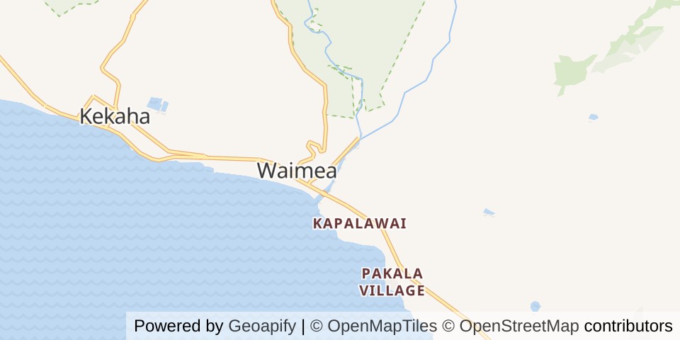 Map of Waimea Valley Hawaii Dome Home