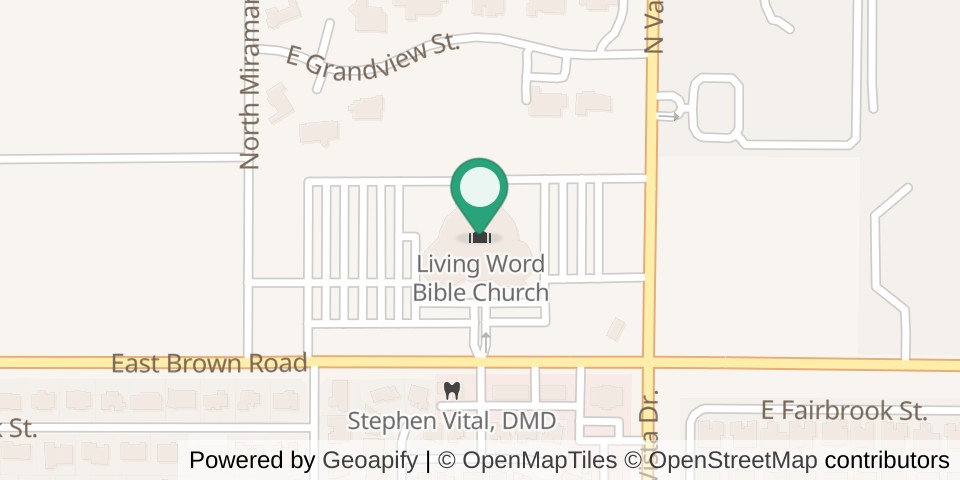 Map of Living Word Bible Church