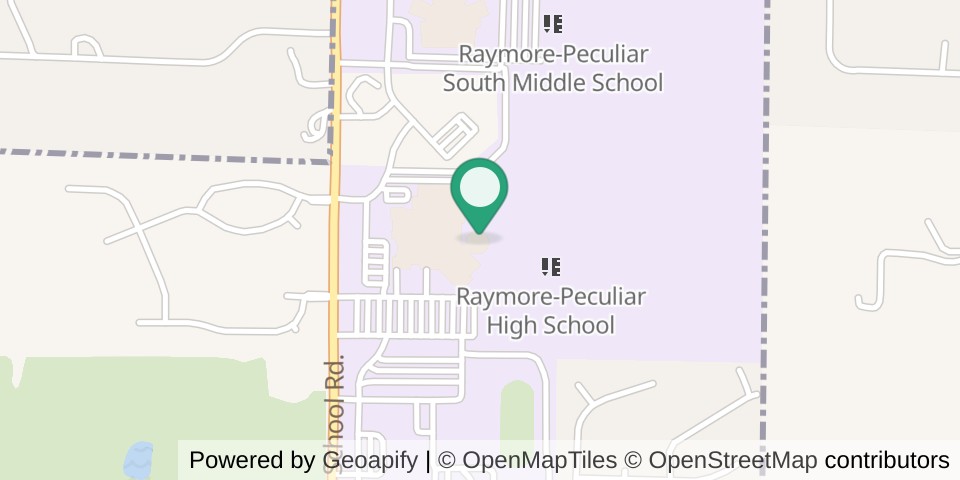 Map of Raymore-Peculiar Gym and Safe-Room
